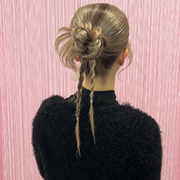 画像11674：ハーフツインリボンアレンジ・ペア｜梅田・北新地ヘアセット