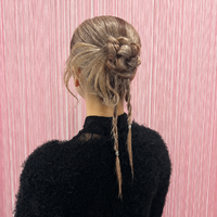 画像11675：ハーフツインリボンアレンジ・ペア｜梅田・北新地ヘアセット