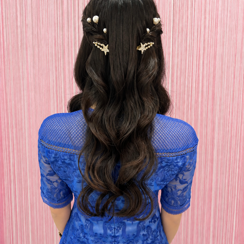 画像11688：パールハーフアップ｜梅田・北新地ヘアセット