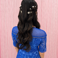 画像11689：ハーフツインリボンアレンジ・ペア｜梅田・北新地ヘアセット