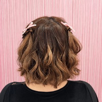 画像11696：ハーフツインリボンアレンジ・ペア｜梅田・北新地ヘアセット