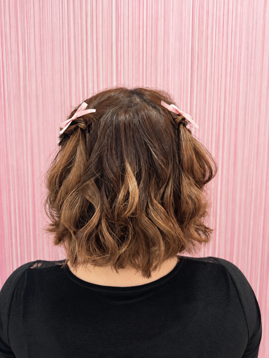画像11696：ハーフツインリボンアレンジ・ペア｜梅田・北新地ヘアセット