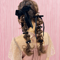 画像11698：ハーフツインリボンアレンジ・ペア｜梅田・北新地ヘアセット