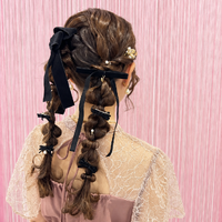 画像11699：ハーフツインリボンアレンジ・ペア｜梅田・北新地ヘアセット