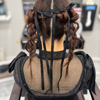 画像11701：ハーフツインリボンアレンジ・ペア｜梅田・北新地ヘアセット