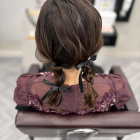 画像11703：ハーフツインリボンアレンジ・ペア｜梅田・北新地ヘアセット