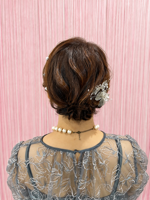 画像11711：ハーフツインリボンアレンジ・ペア｜梅田・北新地ヘアセット