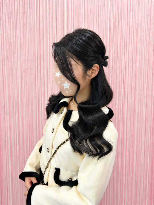 画像11716：ハーフツインリボンアレンジ・ペア｜梅田・北新地ヘアセット