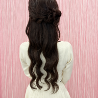 画像11732：ハーフツインリボンアレンジ・ペア｜梅田・北新地ヘアセット