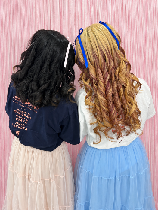 画像11753：ハーフツインリボンアレンジ・ペア｜梅田・北新地ヘアセット