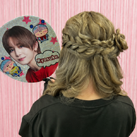 画像11758：ハーフツインリボンアレンジ・ペア｜梅田・北新地ヘアセット