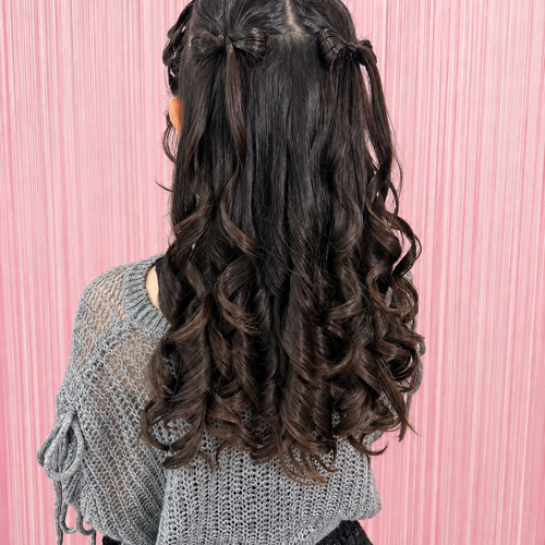 画像11836：編みカチュ・ツイン立体リボン｜梅田・北新地ヘアセット