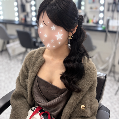 画像11850：サイドポニー｜梅田・北新地ヘアセット