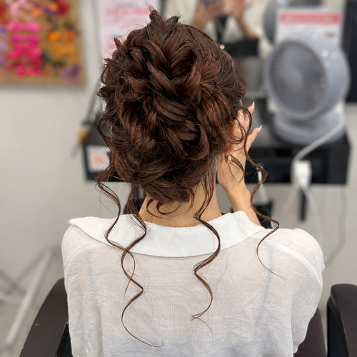 画像11863：高めゆるふわアップ｜梅田・北新地ヘアセット