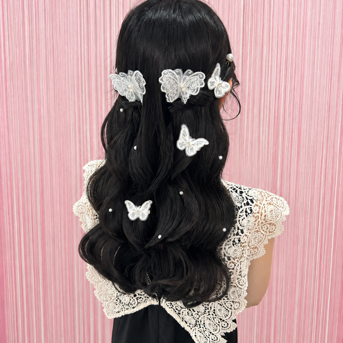画像11889：蝶飾りハーフアップ｜梅田・北新地ヘアセット