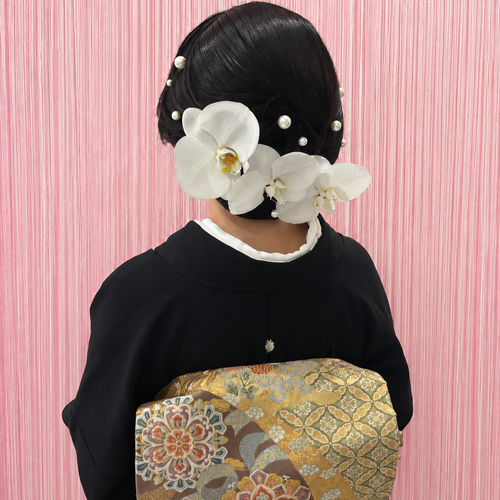 画像11939：胡蝶蘭タイト和装アップ｜梅田・北新地ヘアセット